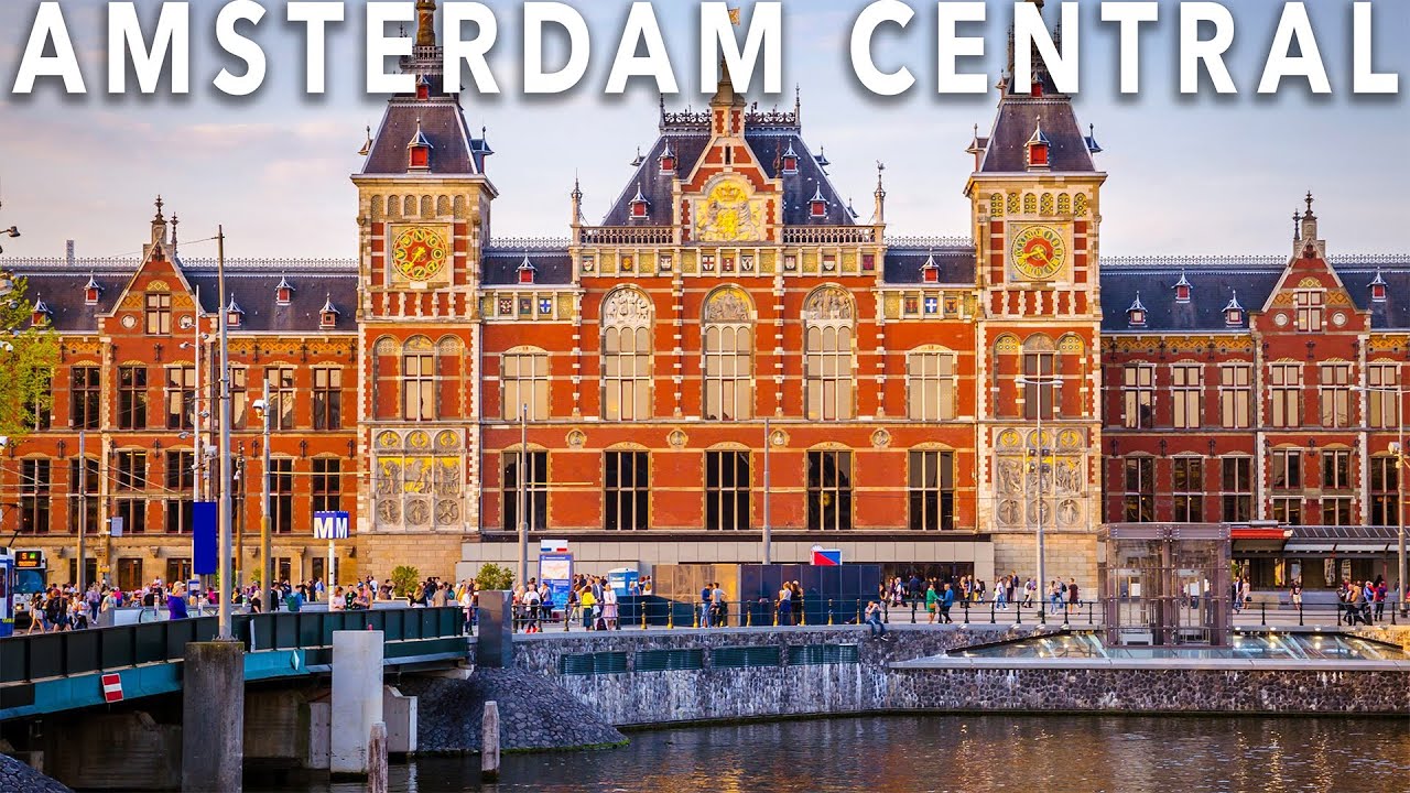 Exploring Amsterdam Central station - 4K walking tour