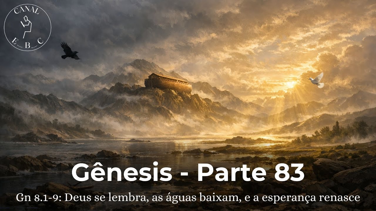 Gênesis Parte 83 - Deus se lembra, as águas baixam, e a esperança renasce - (Gn 8.1-9)