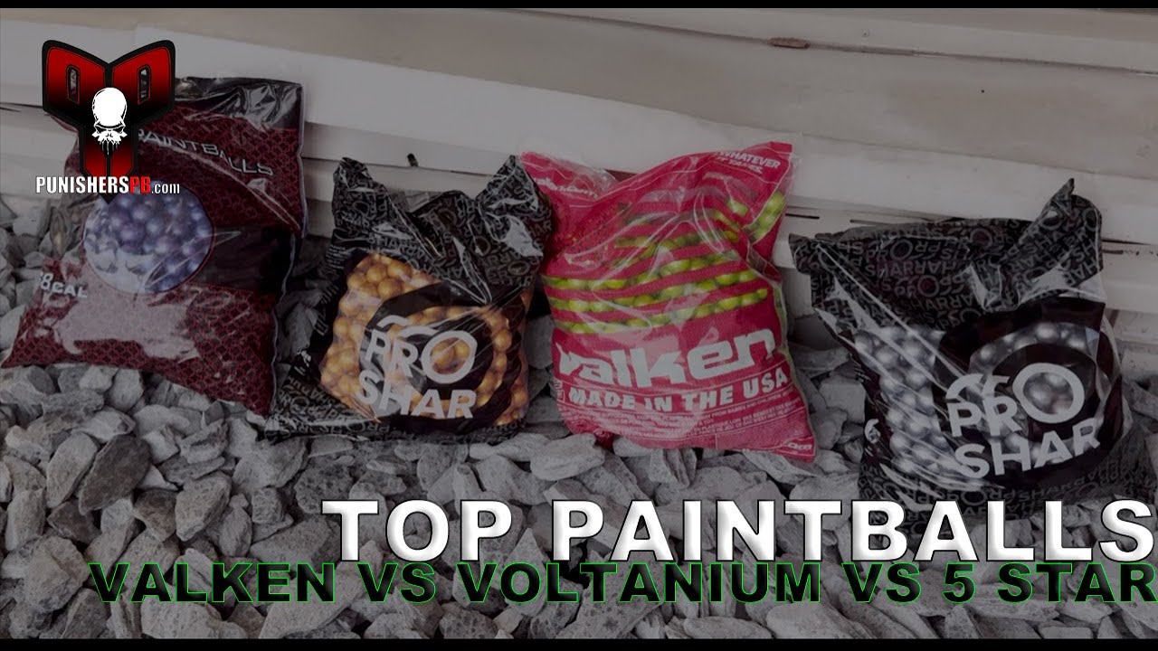 WHAT IS THE BEST PAINTBALL?? G.I. Sportz 5 Star vs Valken Pro vs Voltanium // Does Valken Compete?