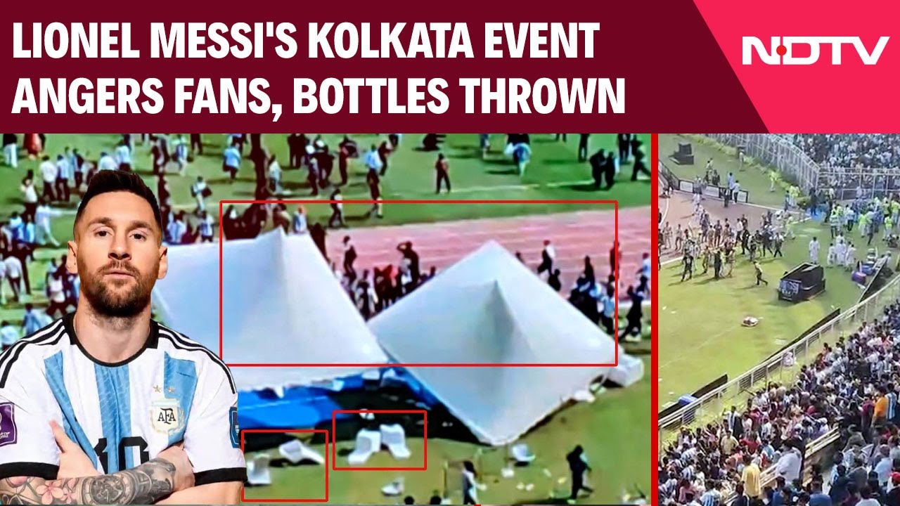 Messi India Tour | Lionel Messi's Blink And Miss Kolkata Event Angers Fans, Bottles Thrown