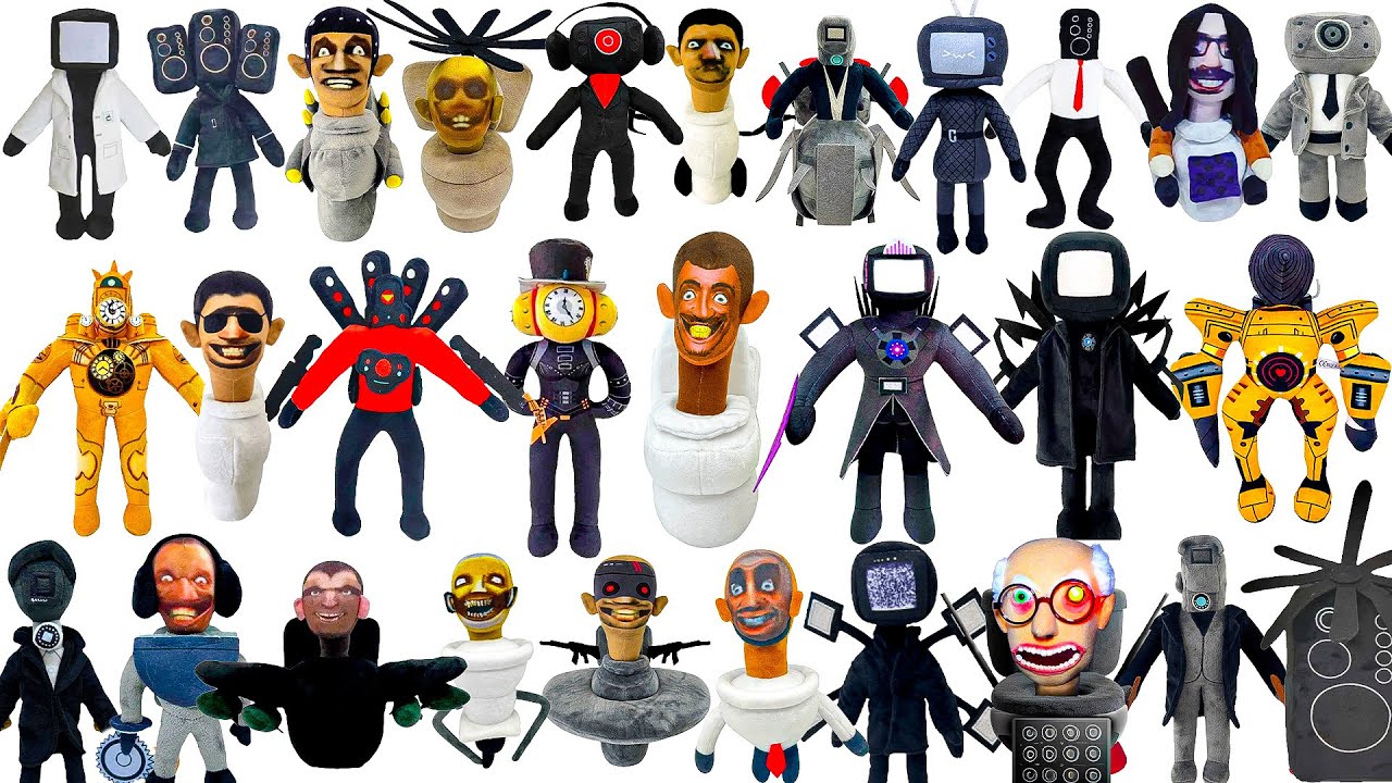 Skibidi Toilet Plush Toys ALL Characters in Real Life! | Collection