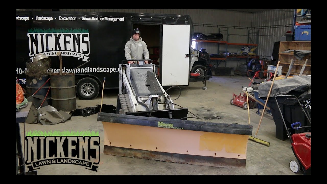 Custom Skid Steer Plow Build for Bobcat MT85