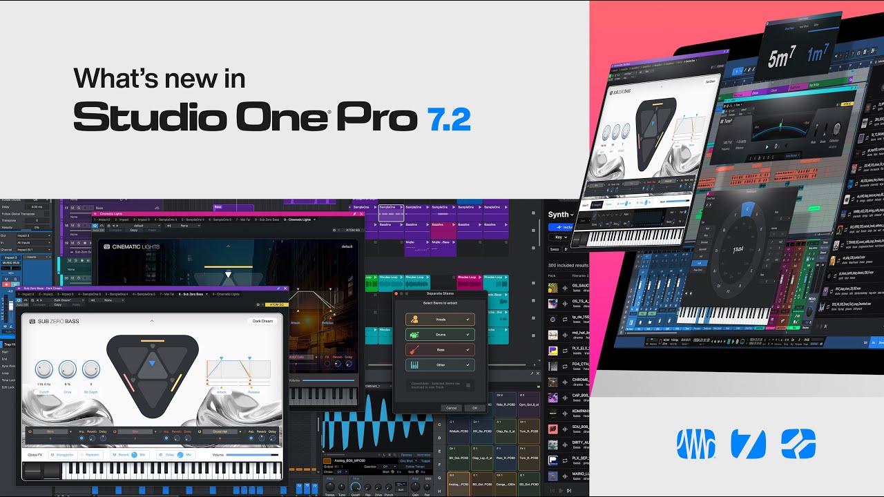 What&rsquo;s New In Studio One Pro 7.2 | PreSonus