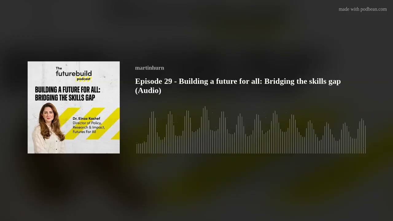 Episode 29 - Building a future for all: Bridging the skills gap (Audio)