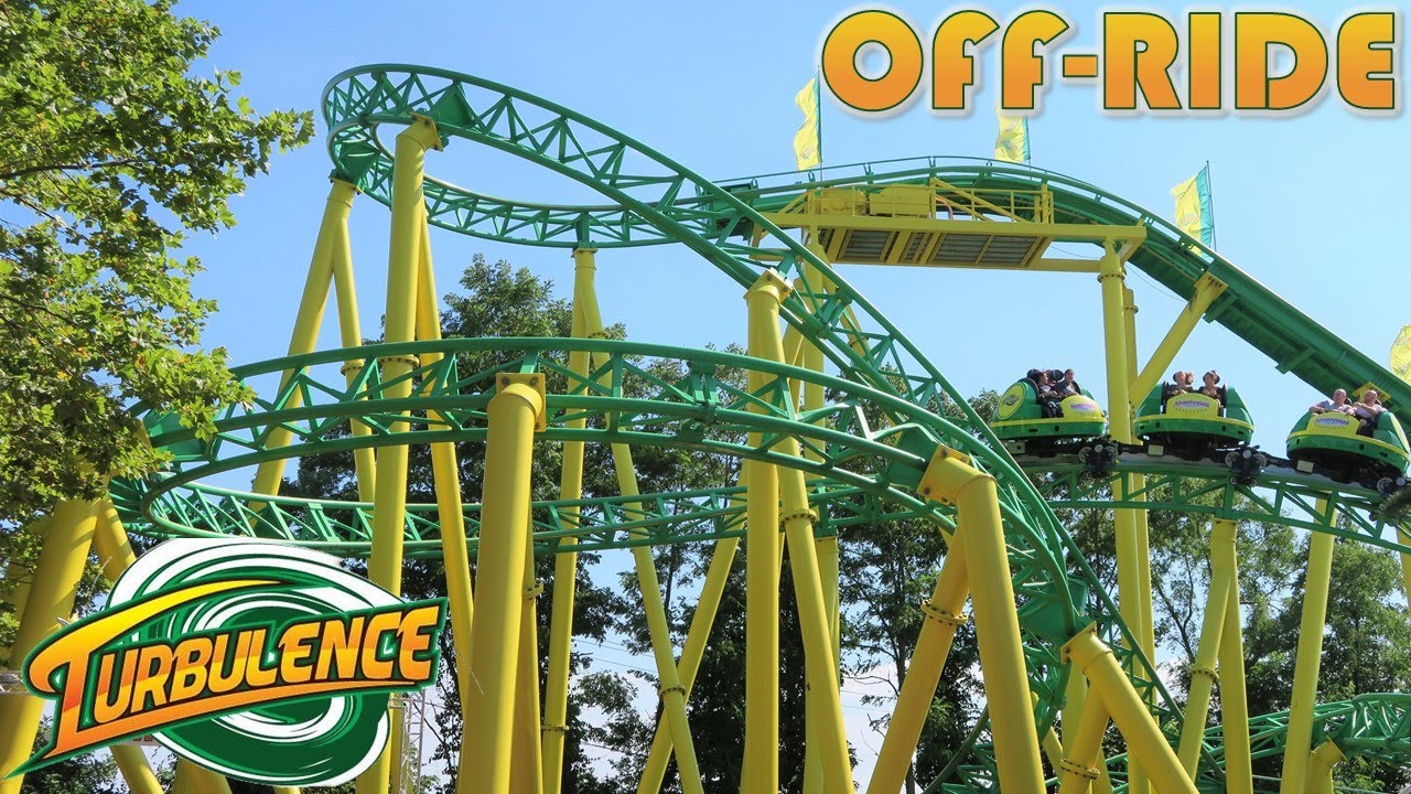 Turbulence Off-Ride Footage, Adventureland Mack Spinning Coaster | Non-Copyright