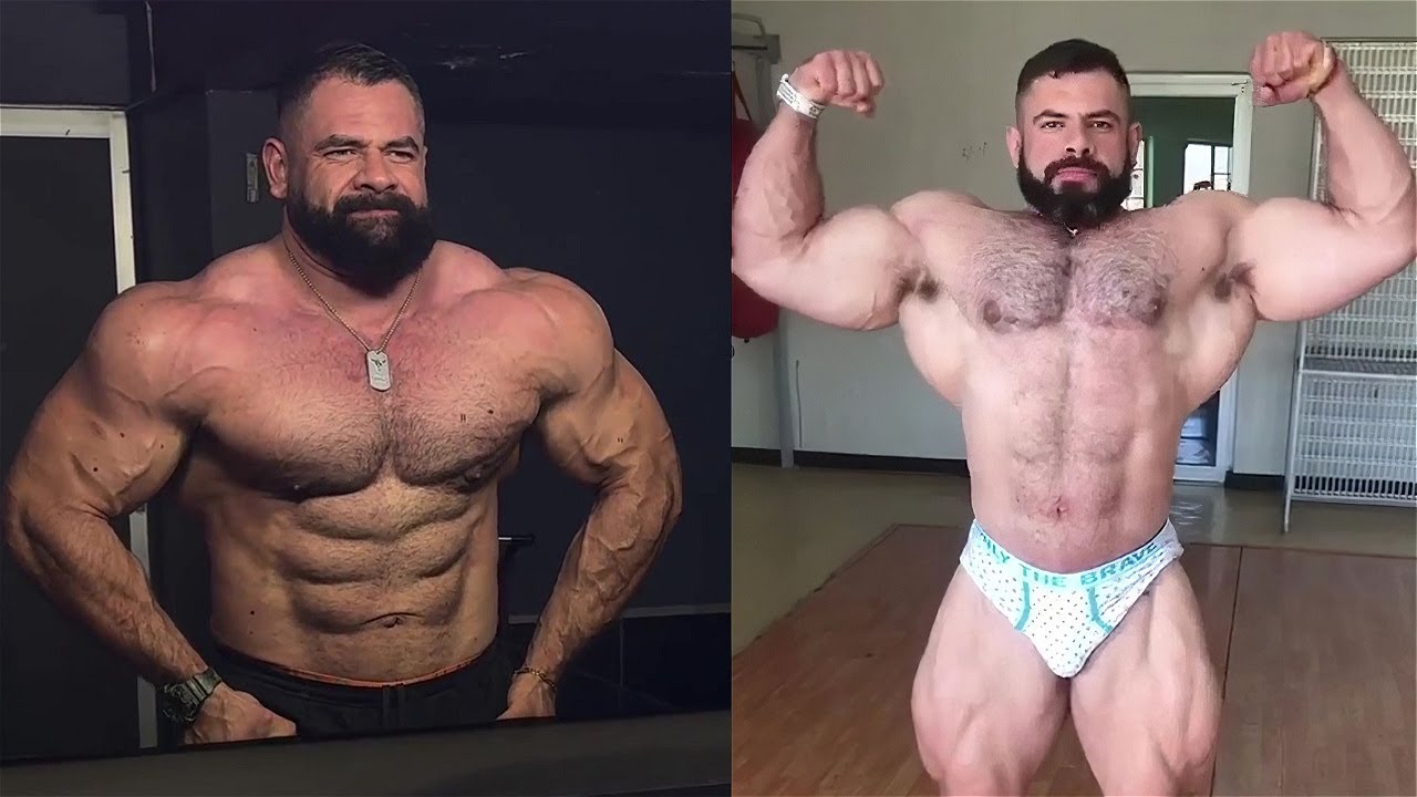 Mexican IFBB Pro bodybuilder Martinzote Hernandez - Off-season muscle checking
