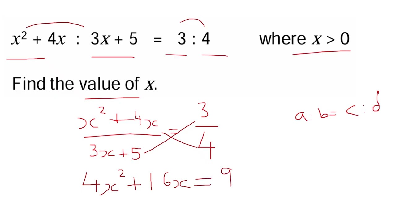 GCSE Grade 9 Maths Ratio Problem