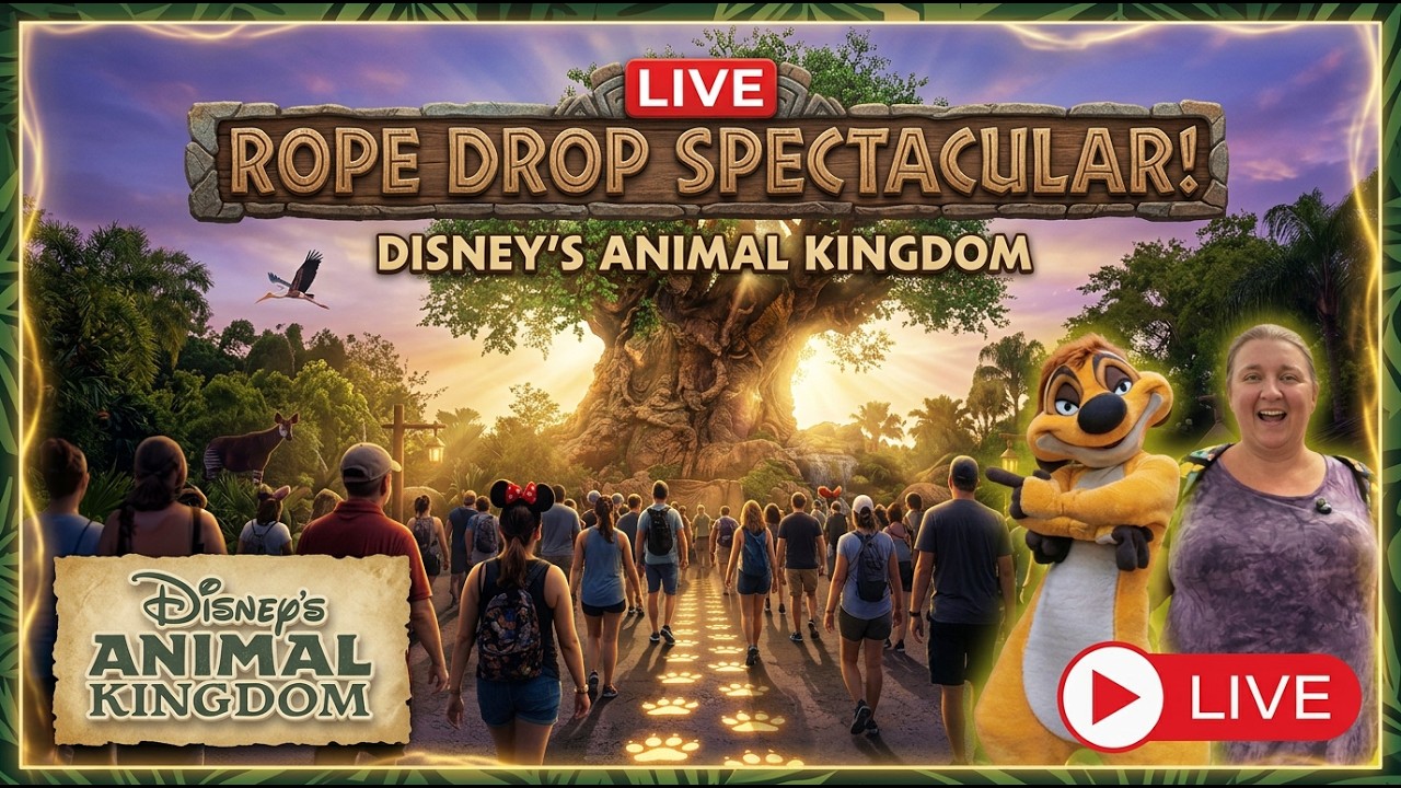 🔴 LIVE: Disney World Rides at Animal Kingdom! Kilimanjaro Safaris, Flight of Passage & Everest