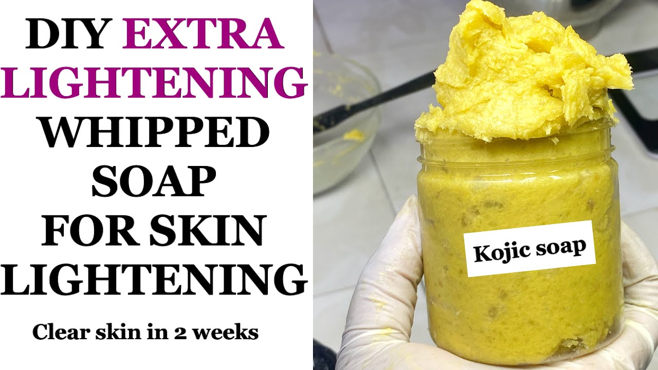 DIY EXTRA LIGHTENING WHIPPED SOAP FOR SKIN LIGHTENING- prime side