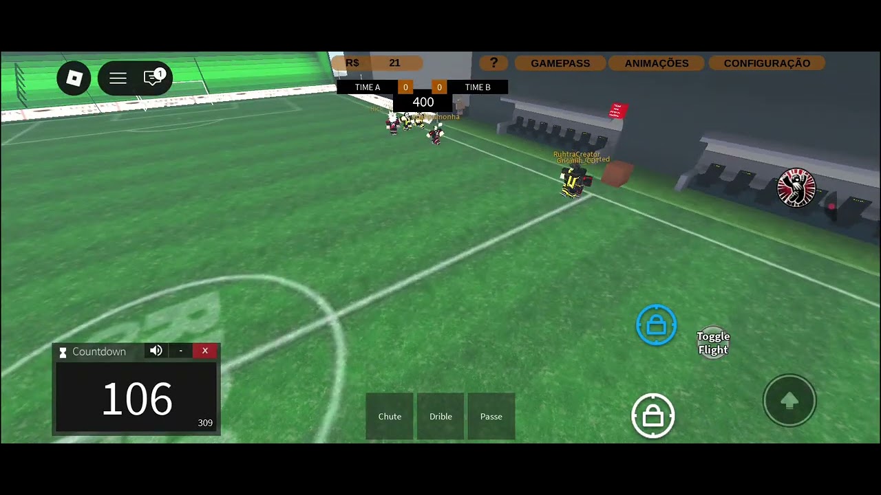 Atlético Goianiense 3 X 3 Brasil Base @RicoStudioRoblox @davisimoesgamer3782 