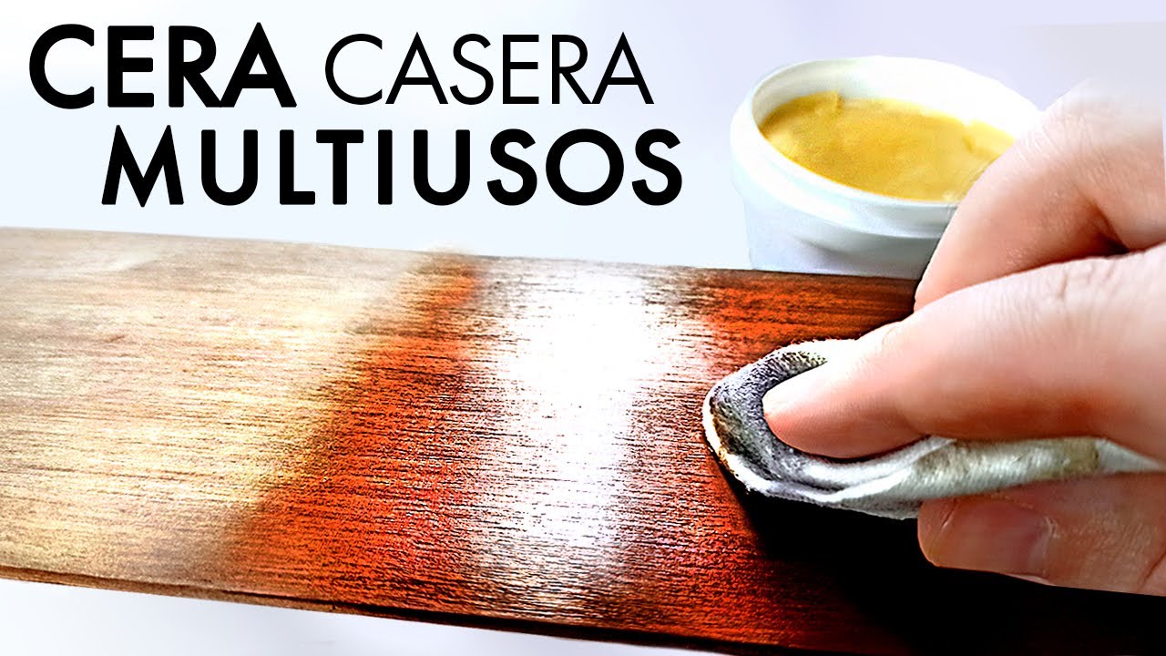 Cómo hacer CERA CASERA para Artesanias de Madera, Cuero, Metal y Acabado de Muebles brillante