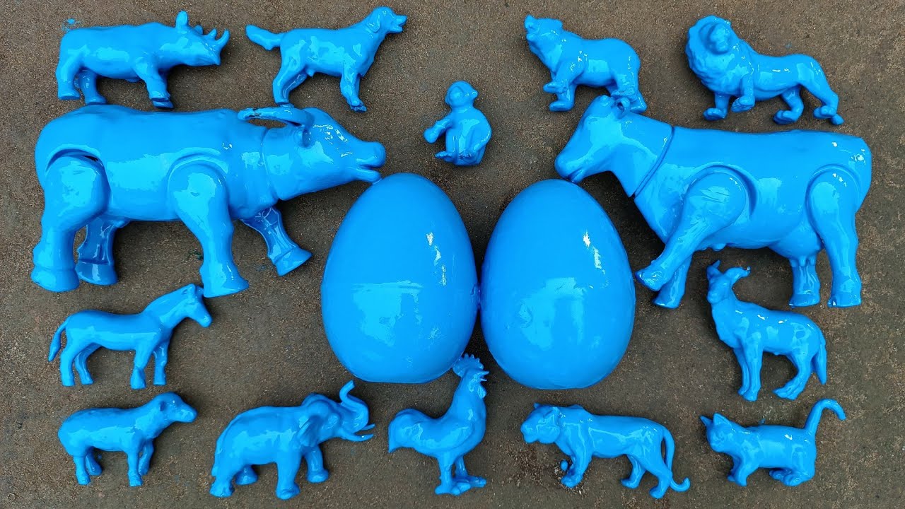Membersihkan hewan sapi, bebek, angsa, ayam, gajah, kuda, t-rex