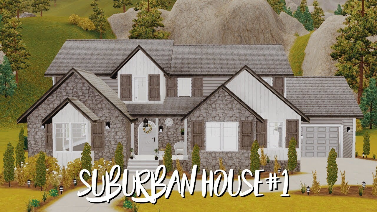 THE SIMS 3 HOUSE BUILDING | BLOCK OF SUBURBAN HOUSES SERIES #1