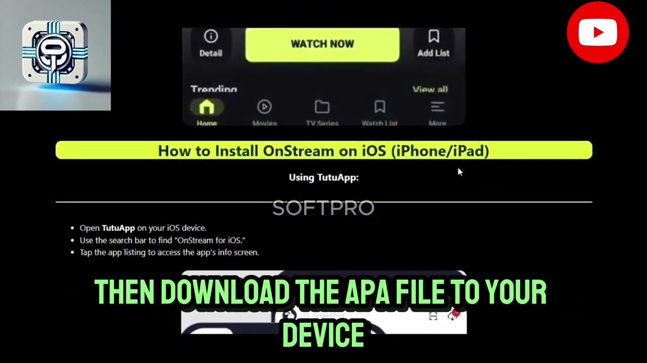HOW TO Install Onstream on Ipad