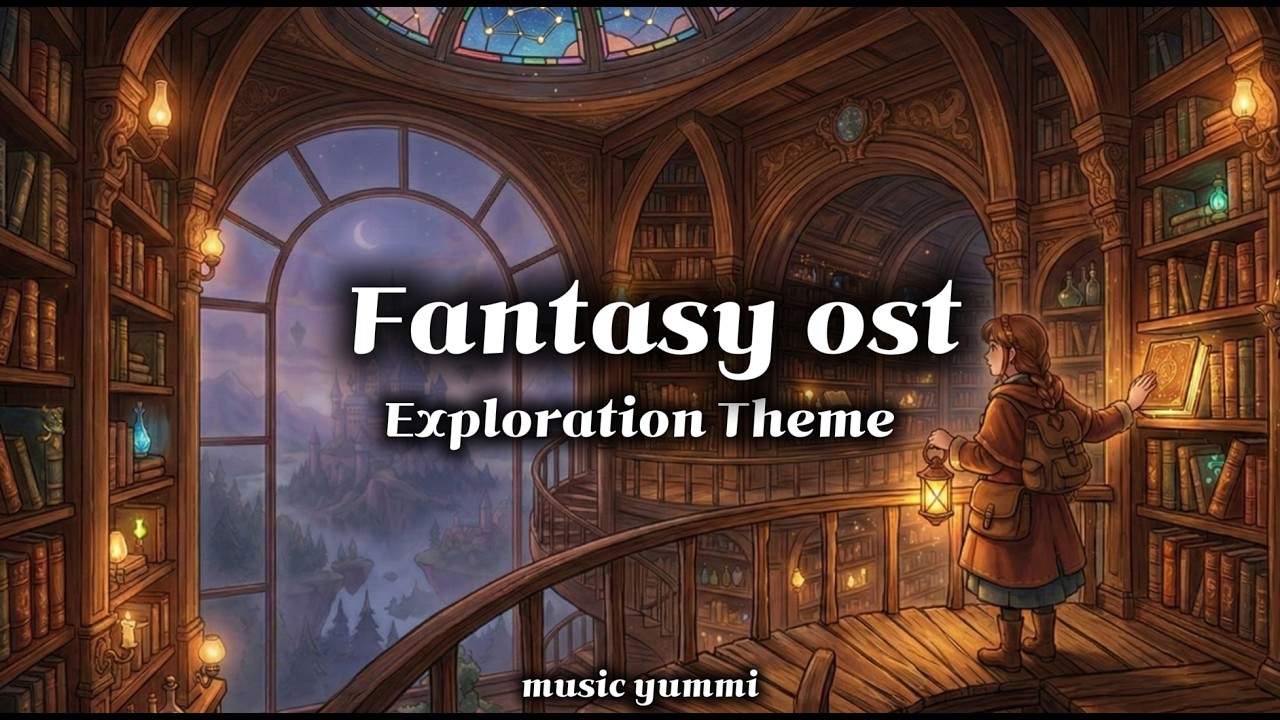 Cozy Fantasy Adventure Instrumentals (No Lyrics) | 달빛 마법 도서관 감성의 잔잔한 모험 브금