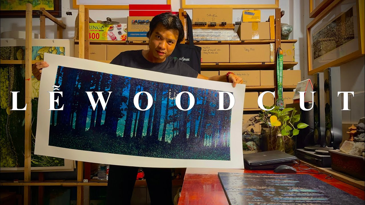 Woodblock printing diaries l Artwork: “UNDER THE MOONLIGHT 03