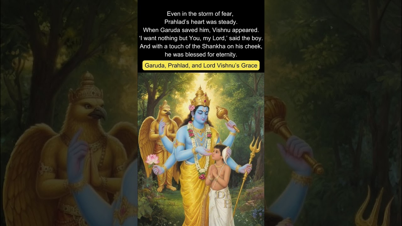 Garuda, Prahlad, 🔶 Vishnu&rsquo;s Grace #mahavatarnarsimha #vishnu #garuda #youtubeshorts #viral