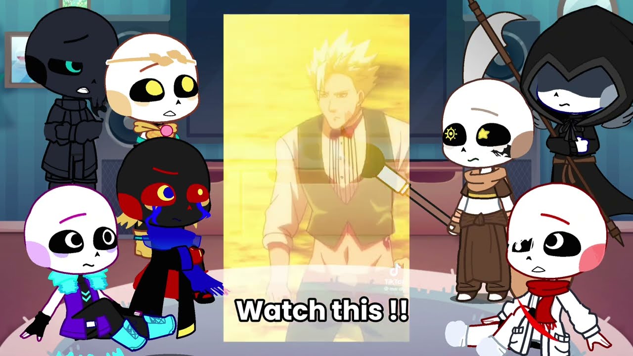 Sans aus react to gowther | Meliodas | Seven deadly sins | y/n | Gacha life 2