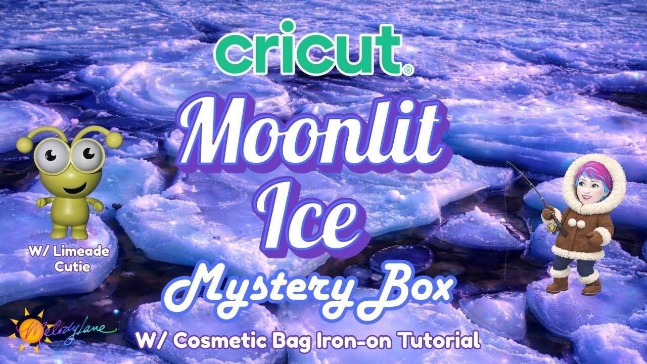 Cricut New Moonlit Ice Mystery Box with Cutie Plus a Cosmetic Bag Iron-on Tutorial
