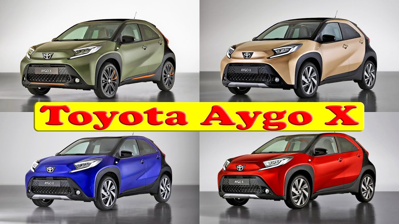 New 2022 Toyota Aygo X All colors & Interior trims