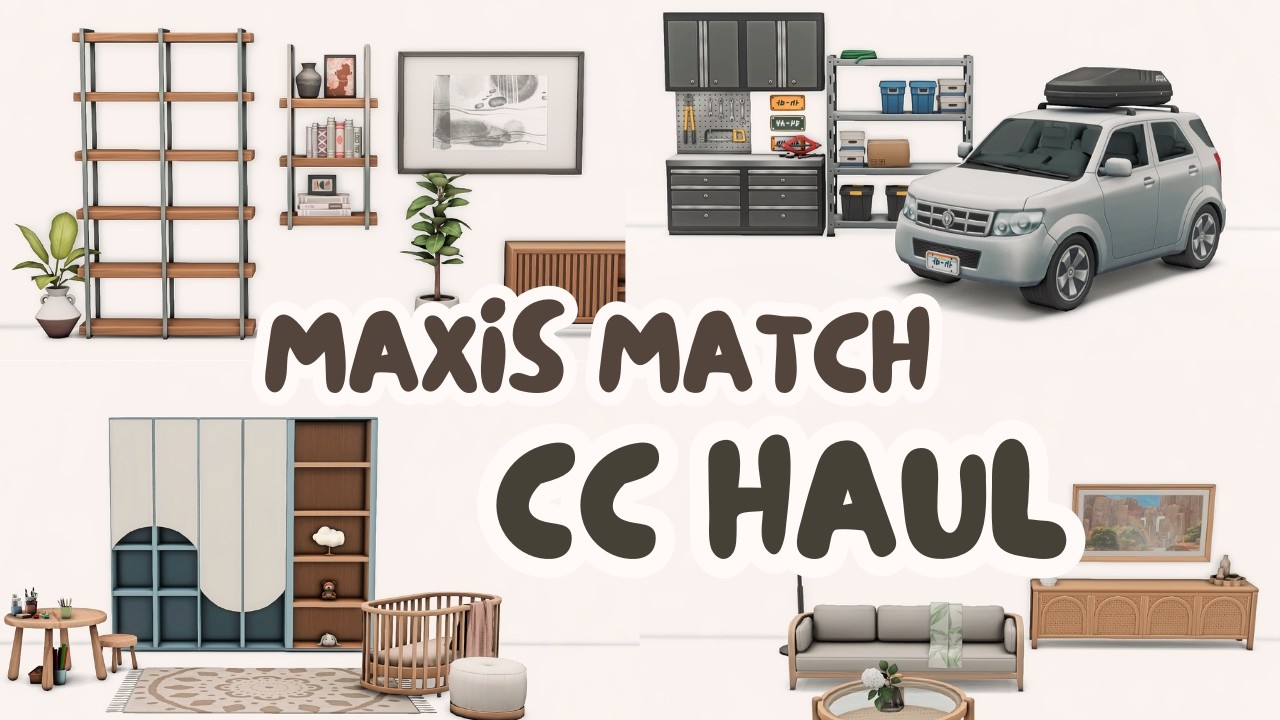 ✨ФЕВРАЛЬСКИЙ МАГАЗИН MAXIS MATCH CC FURNITURE HAUL + ССЫЛКИ CC✨ | The Sims 4