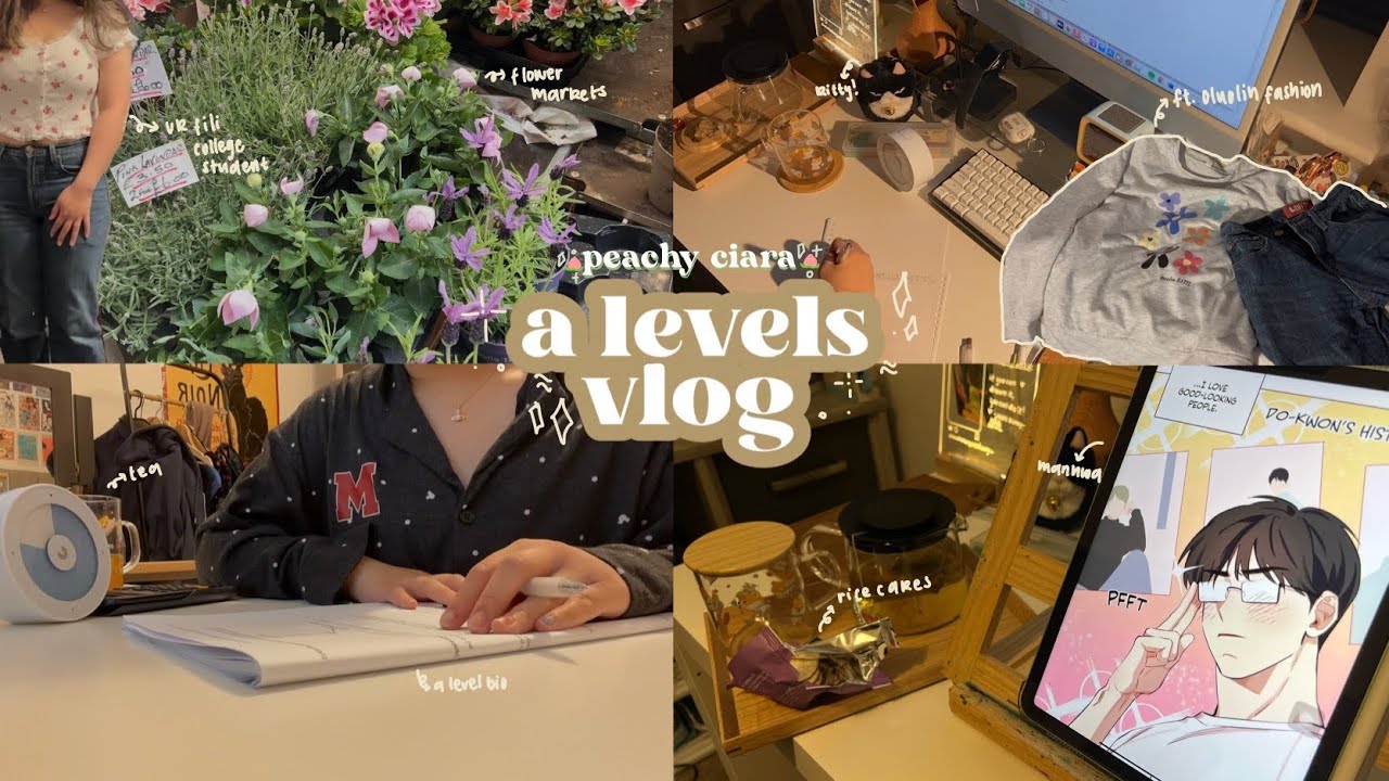 study vlog 🍵 summer cozy studying days, unboxing MOFT and cooking ft oluolin fashion