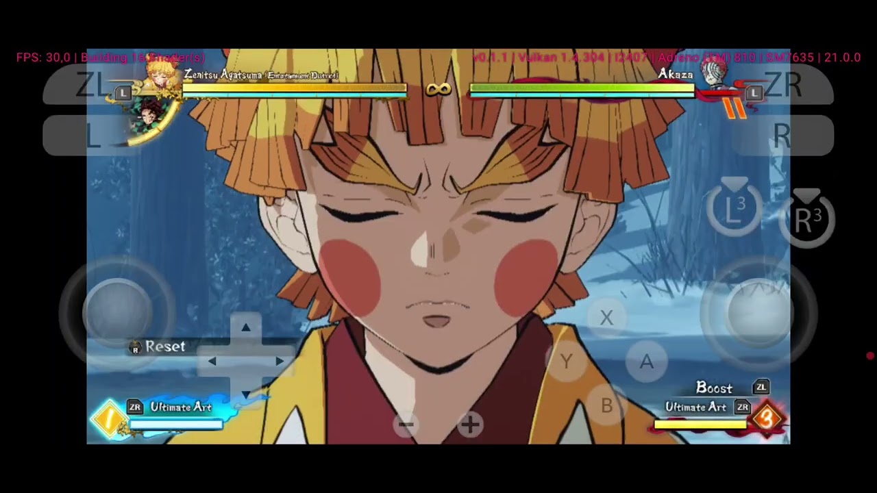 Gameplay Kimetsu no Yaiba The Hinokami Chronicles di Android | iQOO Z10 + Eden Emulator v0.1.1