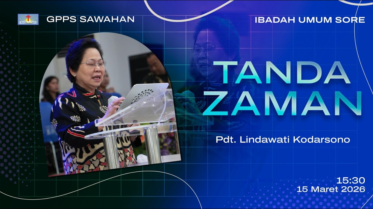 Ibadah Raya Minggu Sore, Minggu 15 Maret 2026 || Pdt. Lindawati Kodarsono