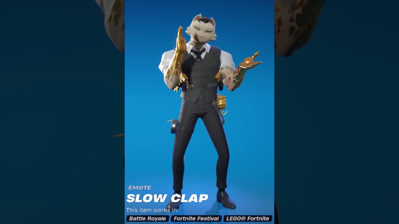 Fortnite X Slow Clap Emote👏🏻#shorts
