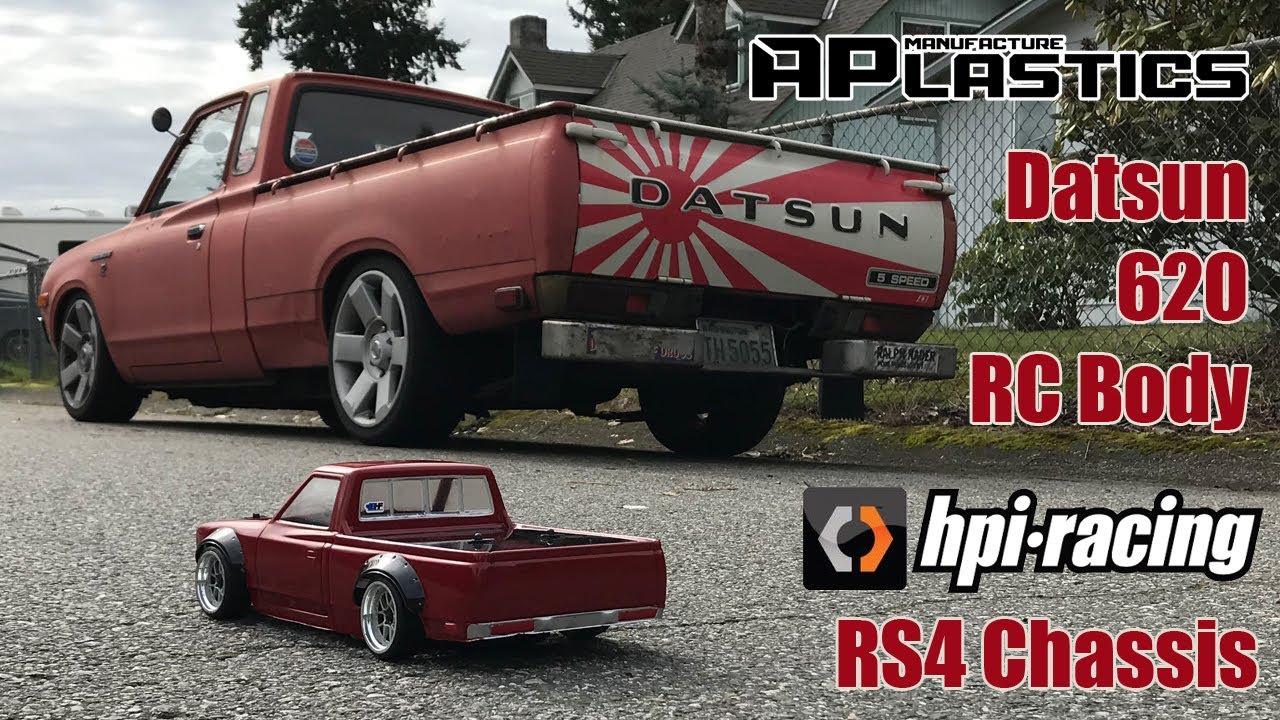 Datsun 620 RC Drift Truck - APlastics 620 RC Body on an HPI Racing RS4 Chassis `