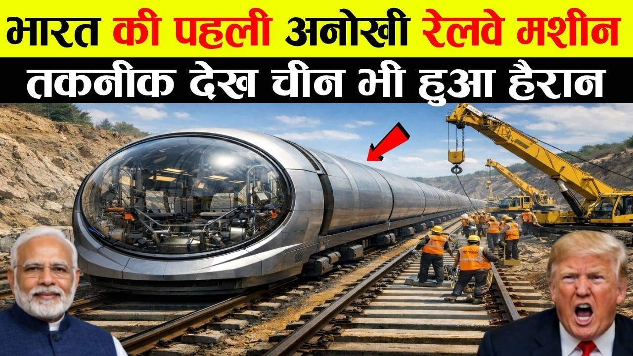 भारत की पहेली Hi Tech रेलवे मशीन, टेक्नोलॉजी देख जापान के भी उड़े होश India Invent Railway Machine