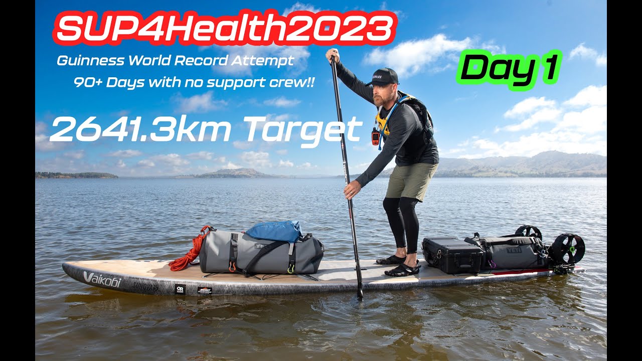 Day 1 - Guinness World Record SUP Expedition - Towong to Tintaldra