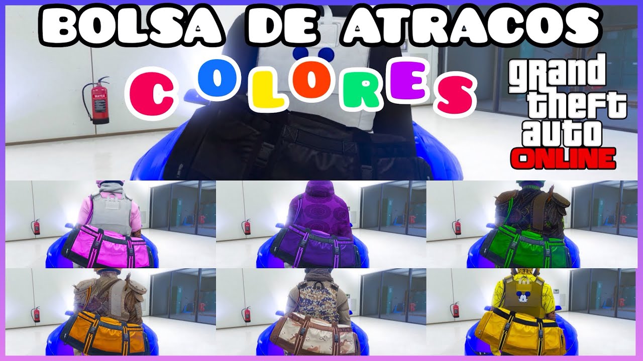 BOLSAS DE ATRACOS DE COLORES CONSIGUE TODAS - GTA 5 ONLINE - FACIL Y RAPIDO PS4