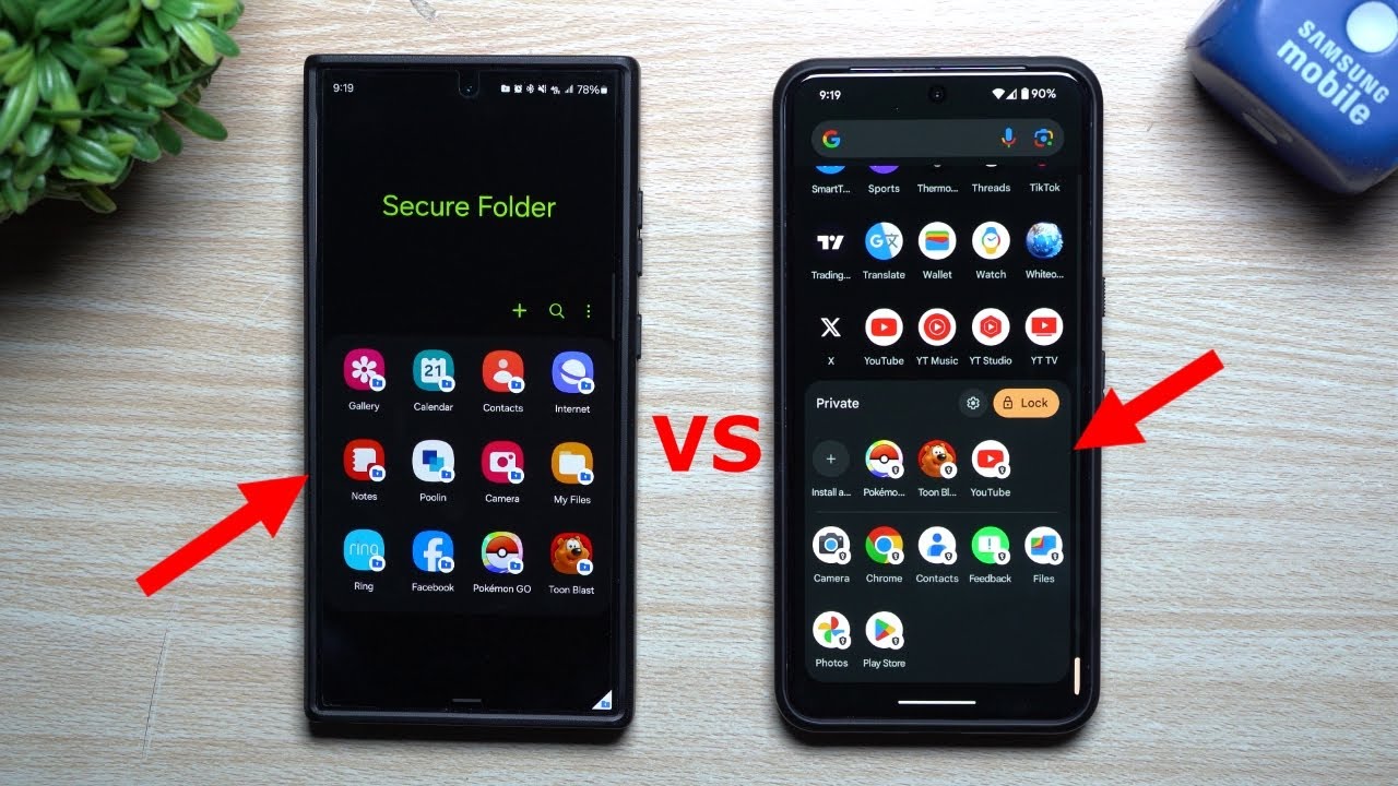 Secure Folder от Samsung против Private Space от Google | Подробное сравнение