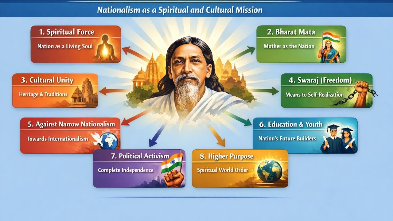 Part 2 Idea of Nationalism according to Sri Aurobindo श्री अरबिंदो द्वारा राष्ट्रवाद का विचार 