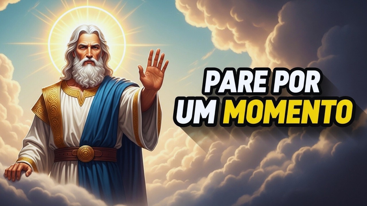 DEUS DISSE: PARE POR UM MOMENTO — EU PRECISO FALAR COM VOCÊ AGORA!