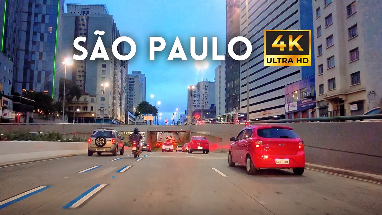 🇧🇷 Dirigindo em São Paulo | Paraíso, Centro, Marginal Tietê - 4K