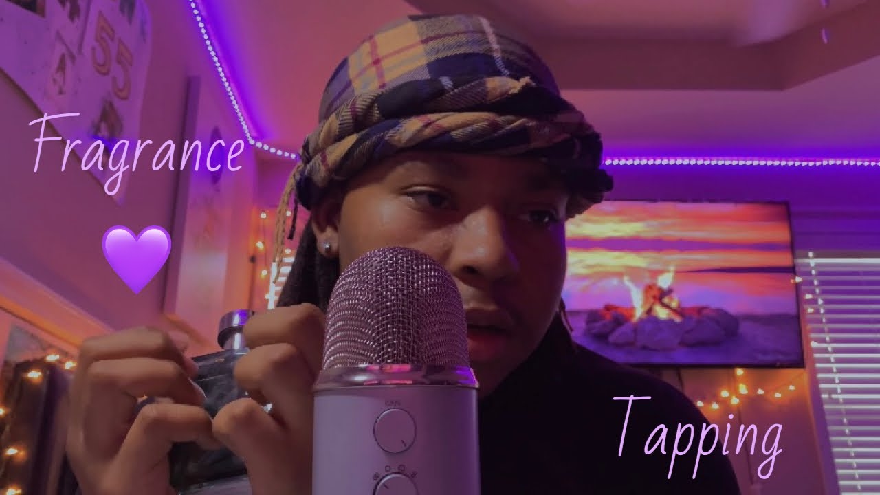 ASMR | Cologne/Perfume Tapping w/ Mouth Sounds (Wet/Dry) - Lid Sounds