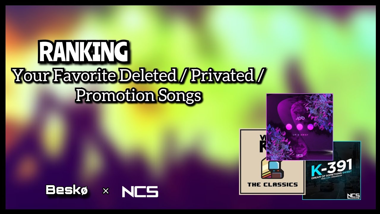 [1k subs 1/5] Ranking Your Favorite Deleted/Privated/Promotion Songs on NCS