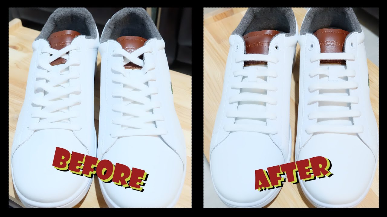 Turn Lacoste Sneaker to Bar lace - That's cool & Very easy