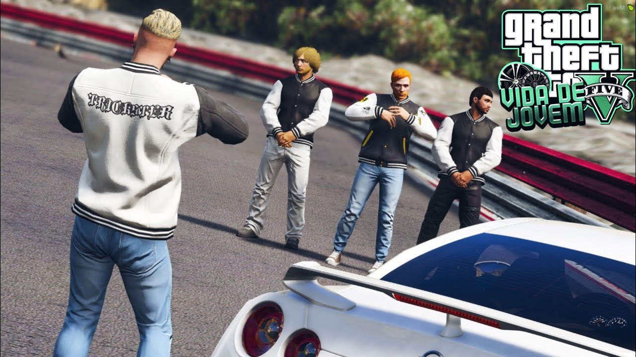 GTA V : VIDA DE JOVEM : UMA CORRIDA OFICIAL DA FACULDADE? O TERROR DO JHONY : EP. 53
