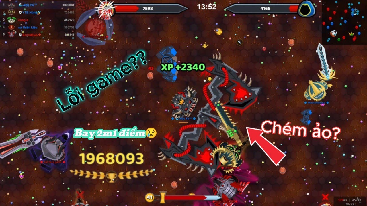 EvoWars.io | Lỗi game ngớ ngẩn khiến tôi đánh bay 2m1 điểm😭😭!