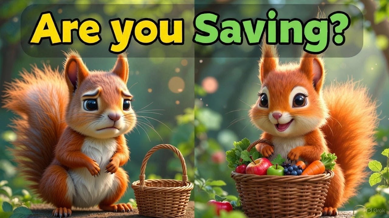 Why Saving Is Important ? -Cute Squirrel Story