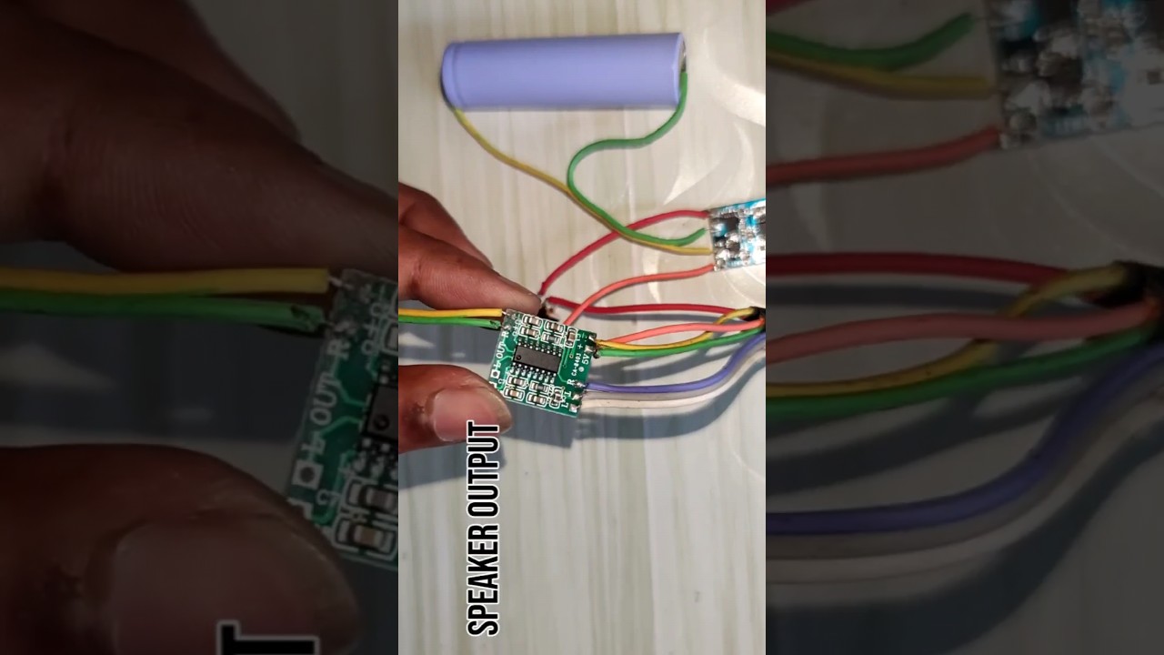 diy a simple bt speaker at home by pam 8403 module 