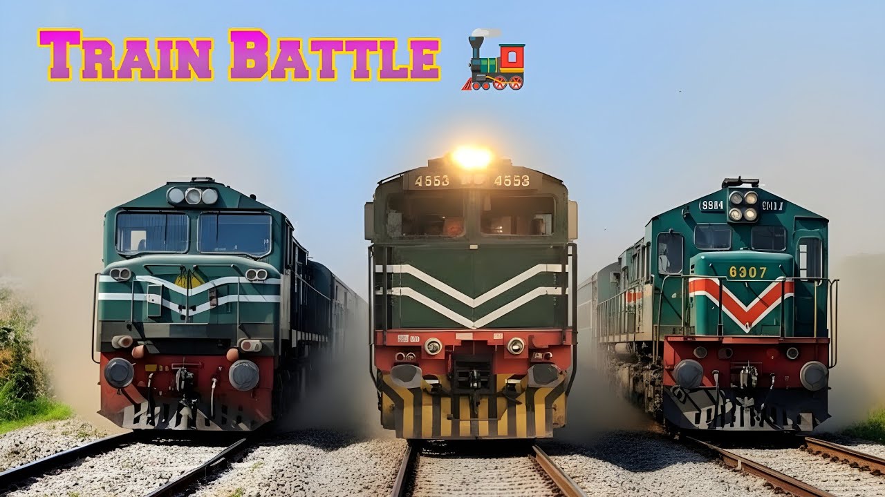 Pakistan’s Fastest Trains Caught on Camera | Non-Stop High Speed Train Action 🚄