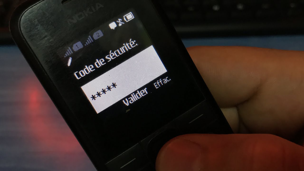 nokia 105 security code unlock ازالة قفل الهاتف نوكيا | 105