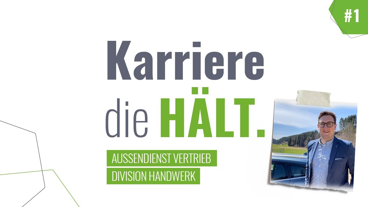 Ein Tag mit einem Mitarbeiter im Au&szlig;endienst Vertrieb - Division Handwerk