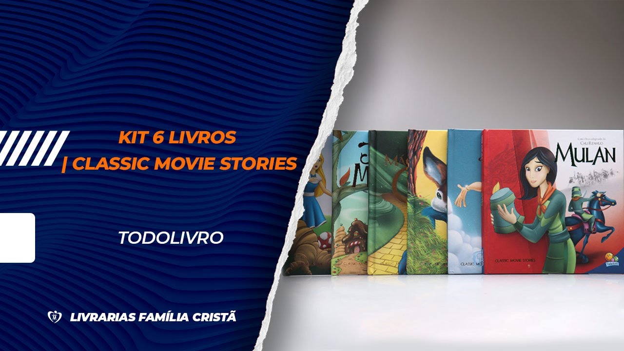 Kit 6 Livros | Classic Movie Stories | Todolivro - Livrarias Fam&iacute;lia Crist&atilde;