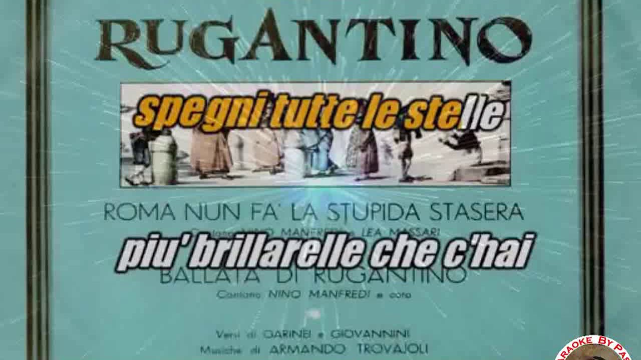Nino Manfredi   Roma nun fa la stupida stasera KARAOKE FAIR USE