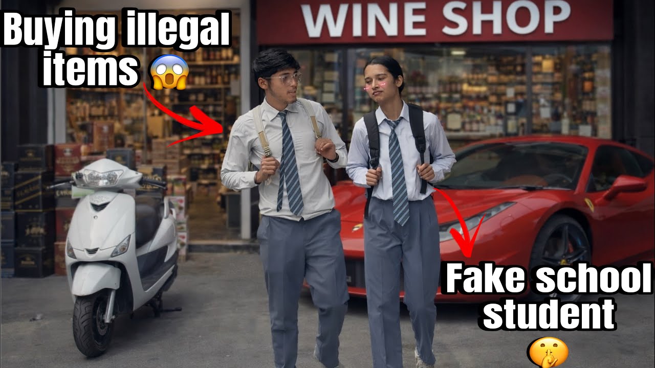 Buying illegal items || FAKE SCHOOL STUDENT